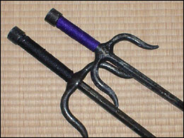 Okinawan Kobudo Sai from Shureido. Iron Truncheon Weapon used by National Karate Kobudo Federation for Preservation of ancient art.