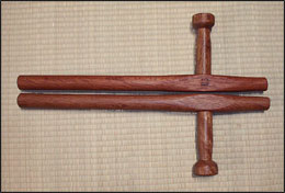 Okinawan Tonfa or Tuifa, made by Shureido. National Karate Kobudo Federation weapon used in the original fashion to preserve ancient art.
