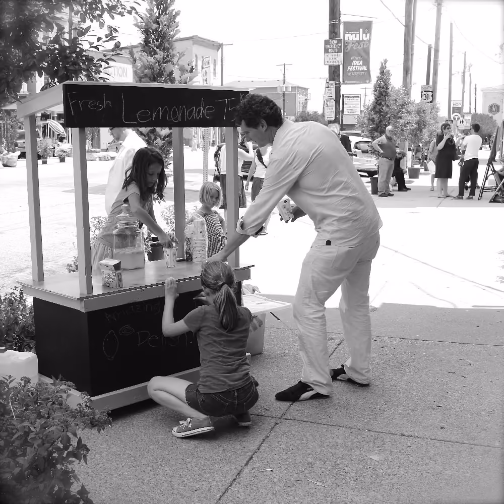 pop-up lemonade stand