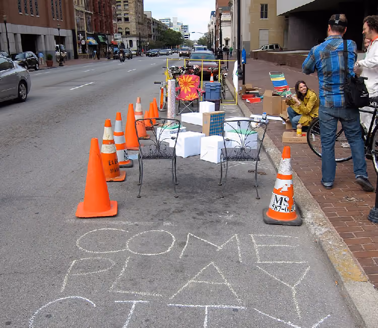 Play City Park(ing) Day parklet on Market Street 2011