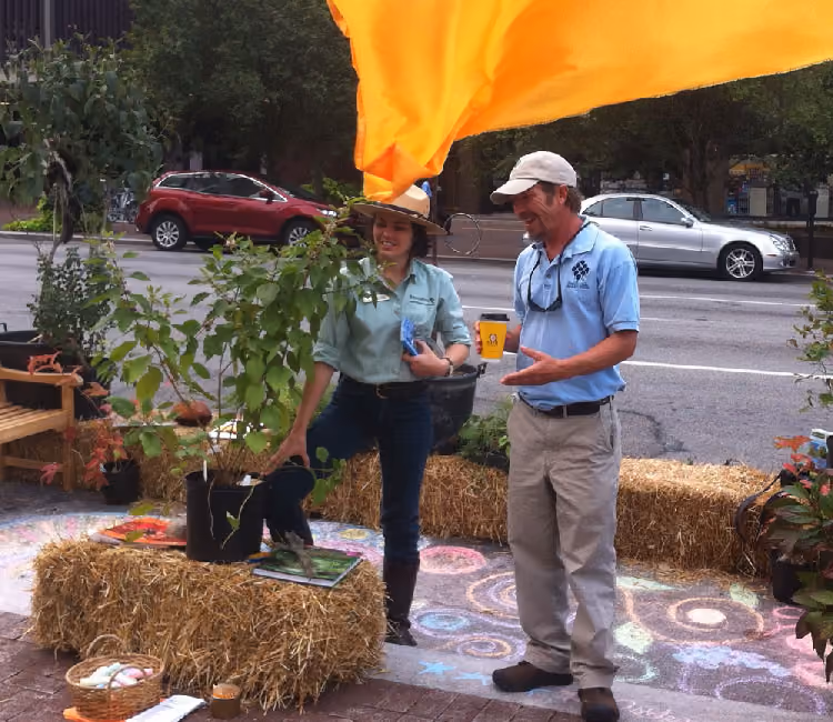 2012 Park(ing) Day parklet on Main Street by Bernheim