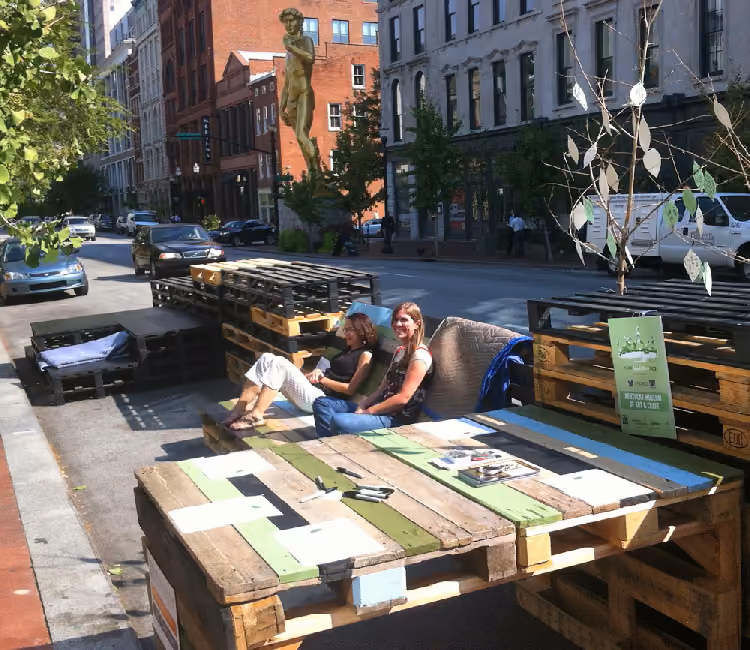 2012 Park(ing) Day parklet on Main Street