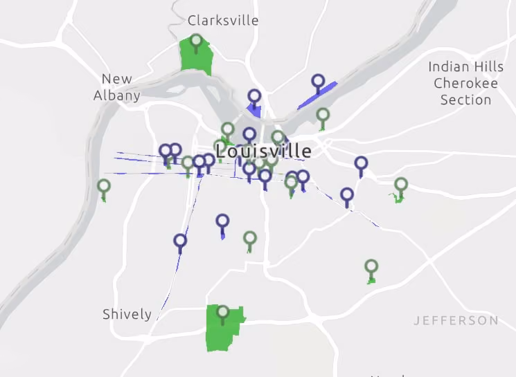 greening map graphic