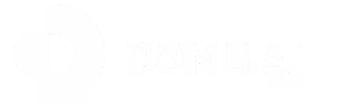 DOMU.AI logo featuring a stylized letter D with a triangular cutout.