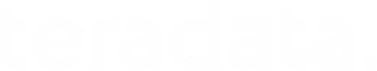 Teradata logo in white lowercase letters on a transparent background.