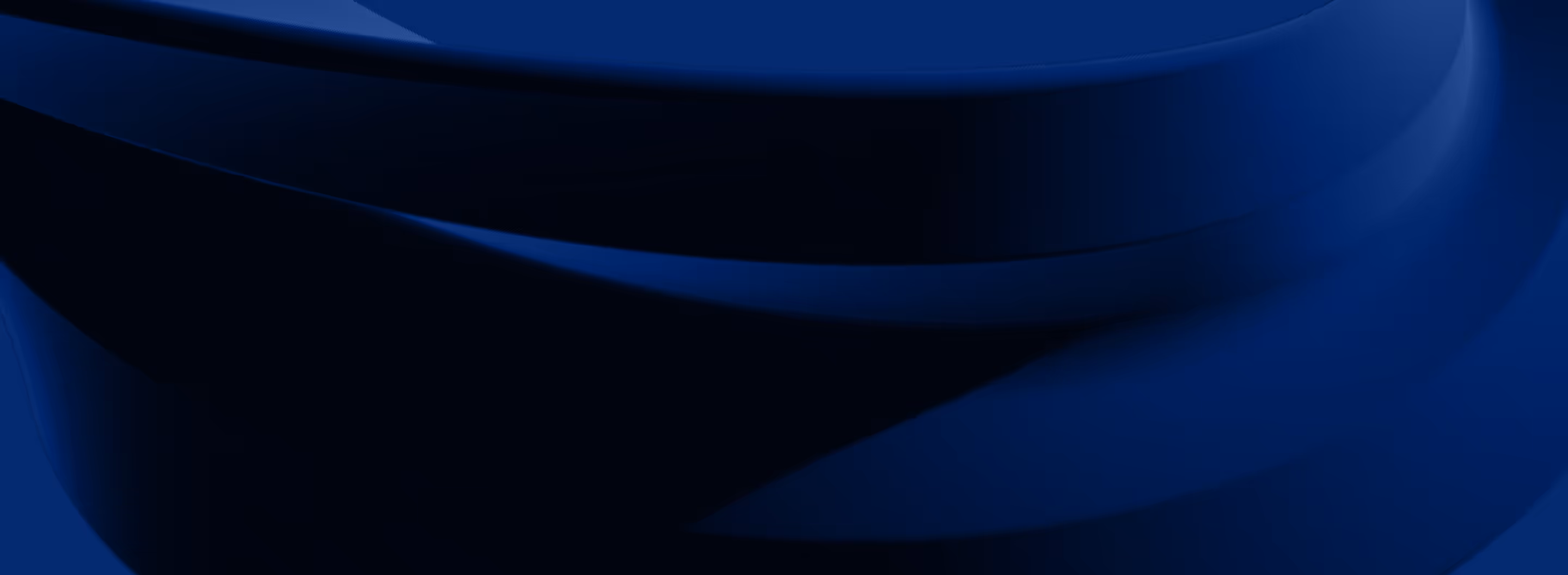 Abstract dark blue and black wave shapes creating a smooth flowing pattern.