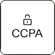 Icon of a document with a checkmark and a person’s silhouette representing privacy or data protection.