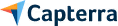 Capterra logo with multicolored triangle icon and blue text.