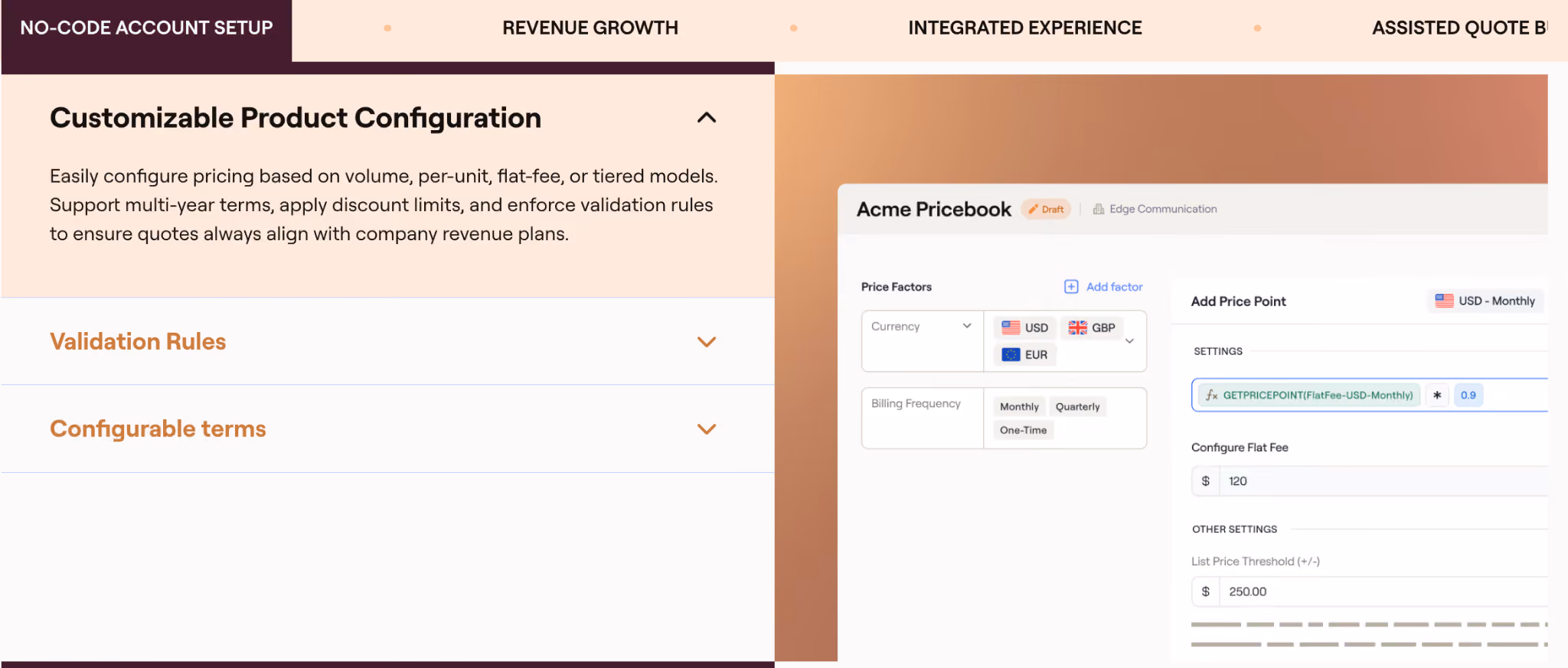 Everstage no-code product and pricing configuration