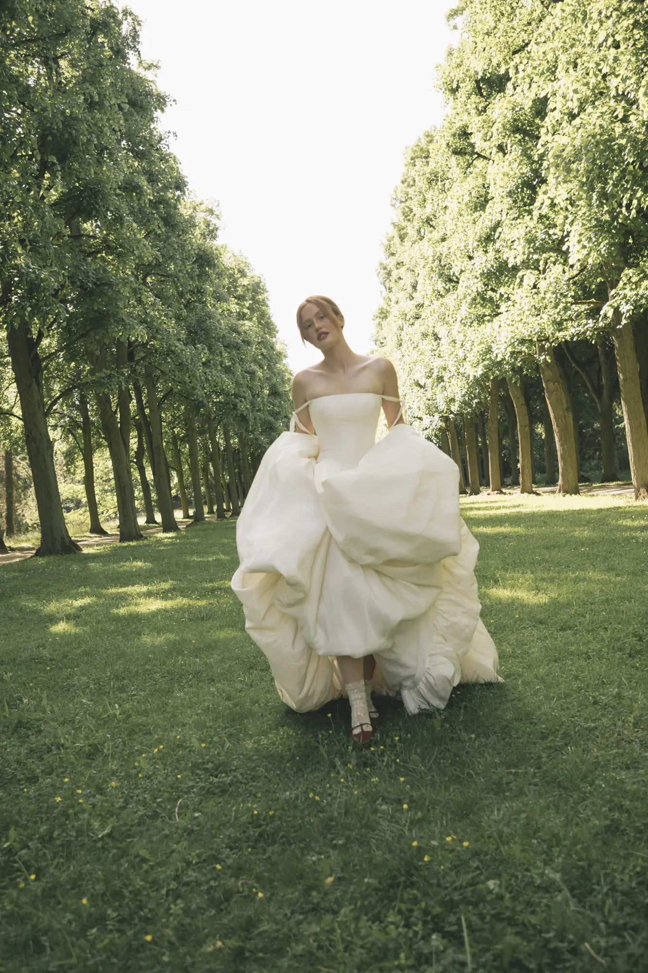 corsage Korsage Hochzeitskleid Seide balloon rock droped waist 