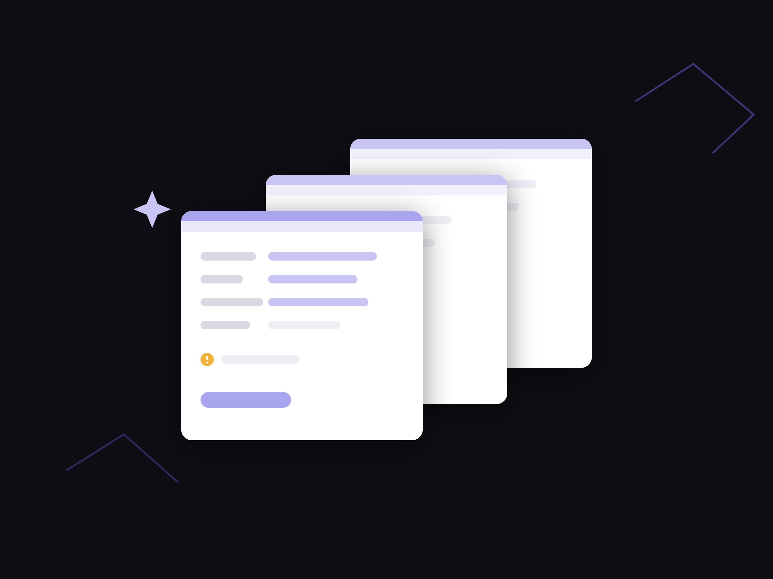 Three product records queued for catalog work, the first with its attributes filled in and one value flagged for review