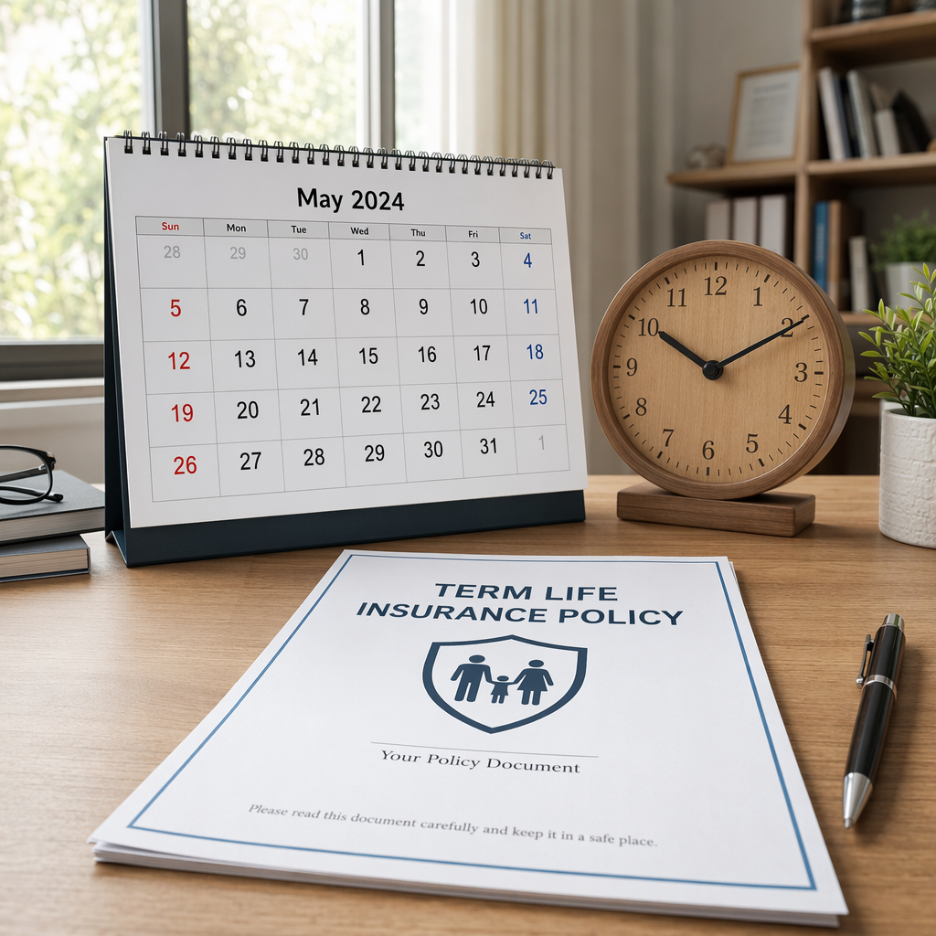 Term life insurance concept
