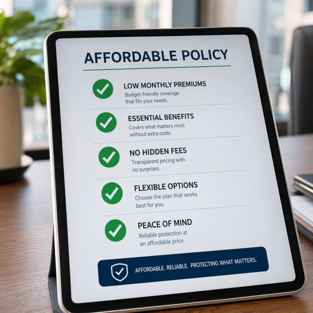 Checklist of low-cost features