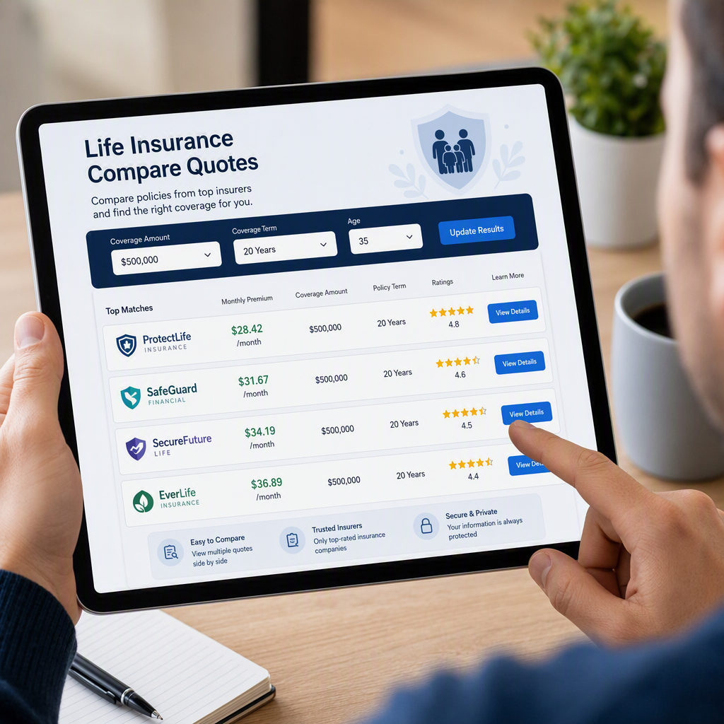 Online insurance quote tools
