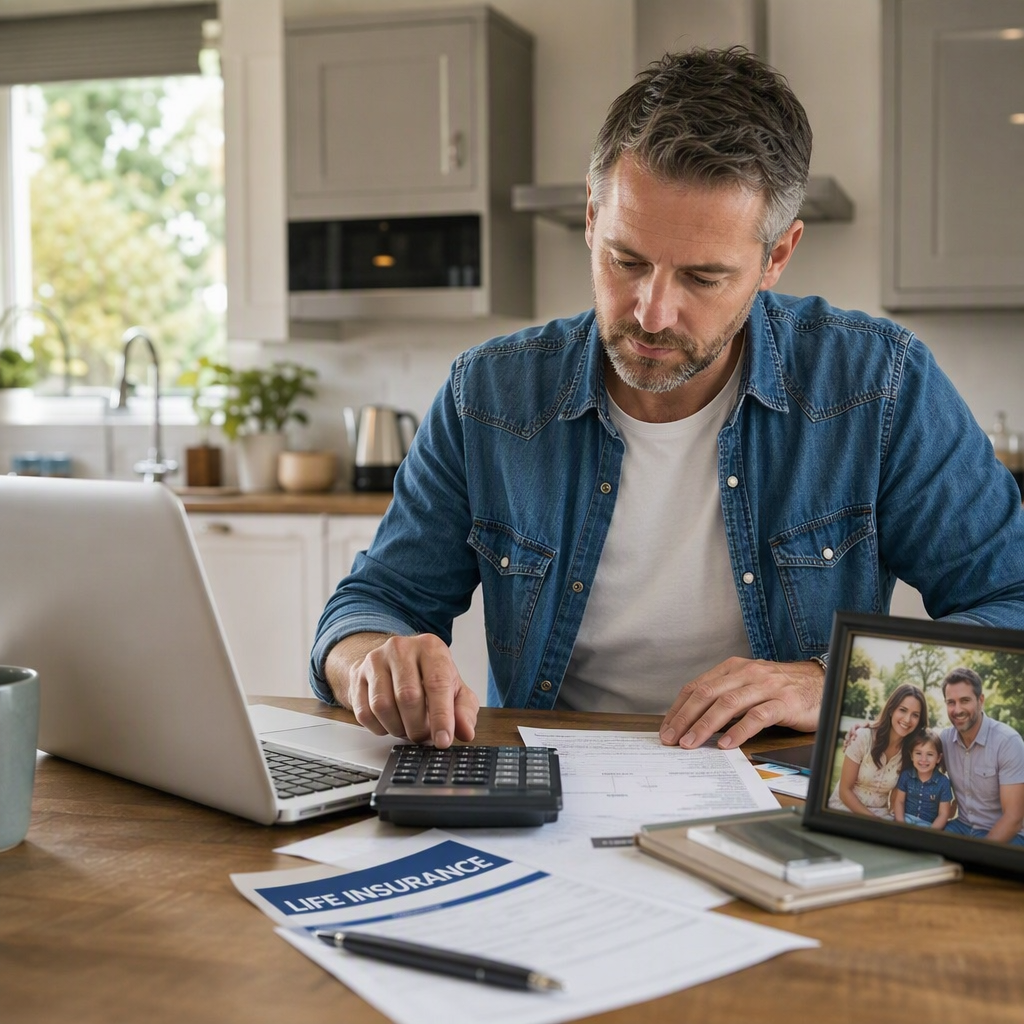 Calculating insurance at table