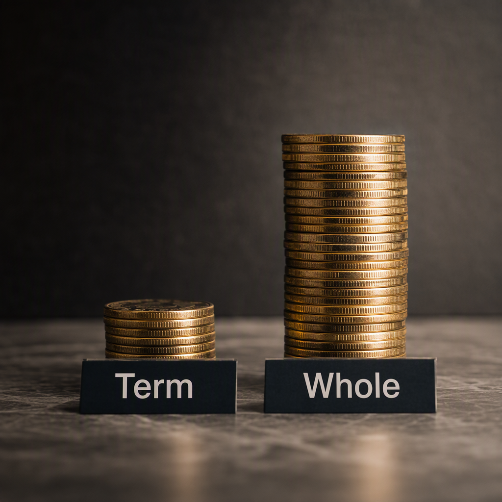 Comparing term vs whole costs