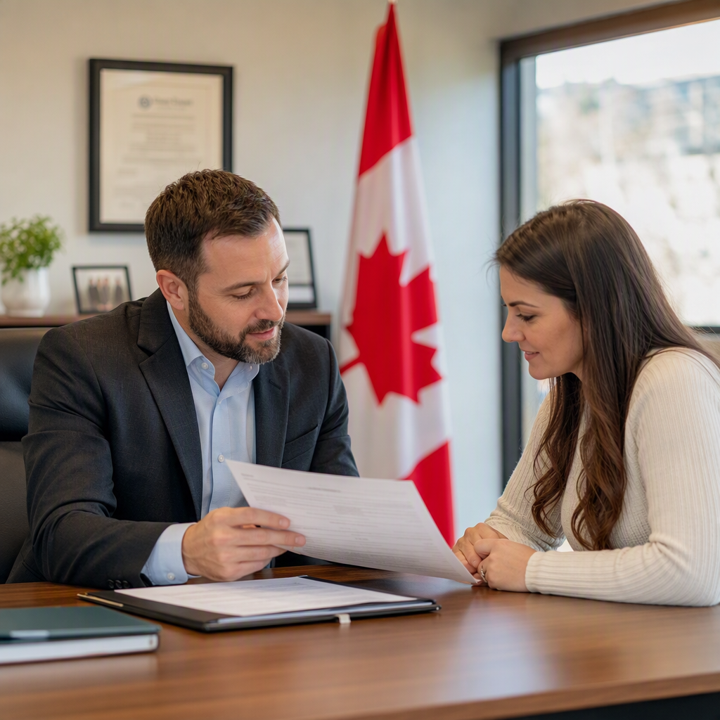 Insurance agent explains application