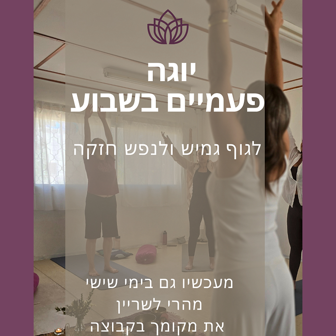 חדש! יוגה נשית גם בימי שישי!  - ללי זינגר