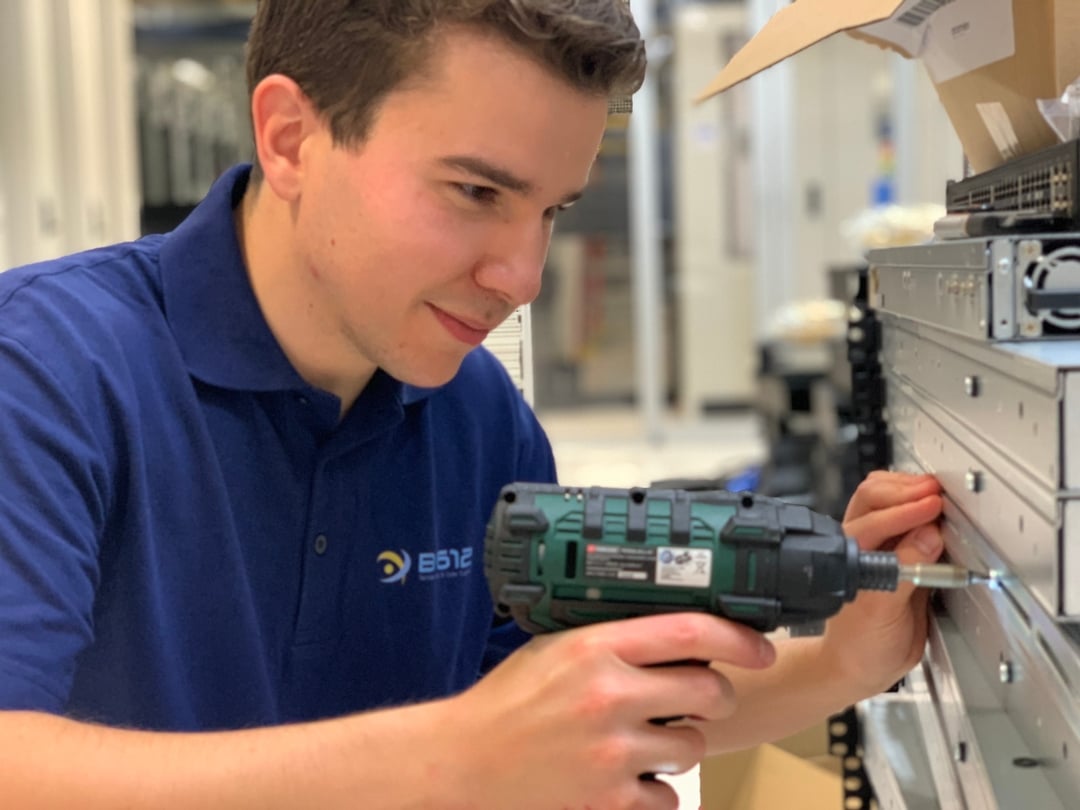 engineer deploying a new server