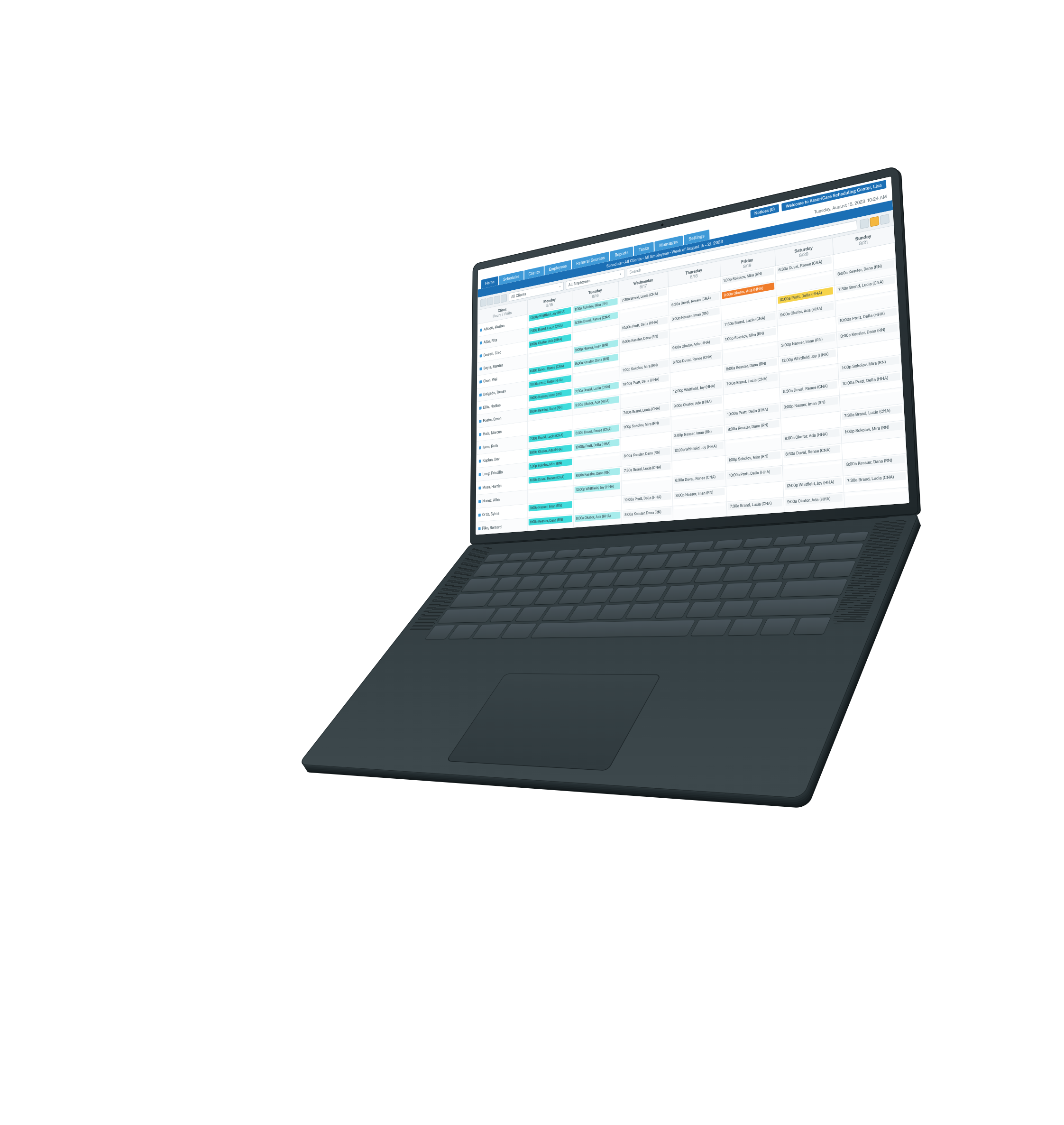 AssuriCare's platform provides simplified scheduling and data that you can actually use.