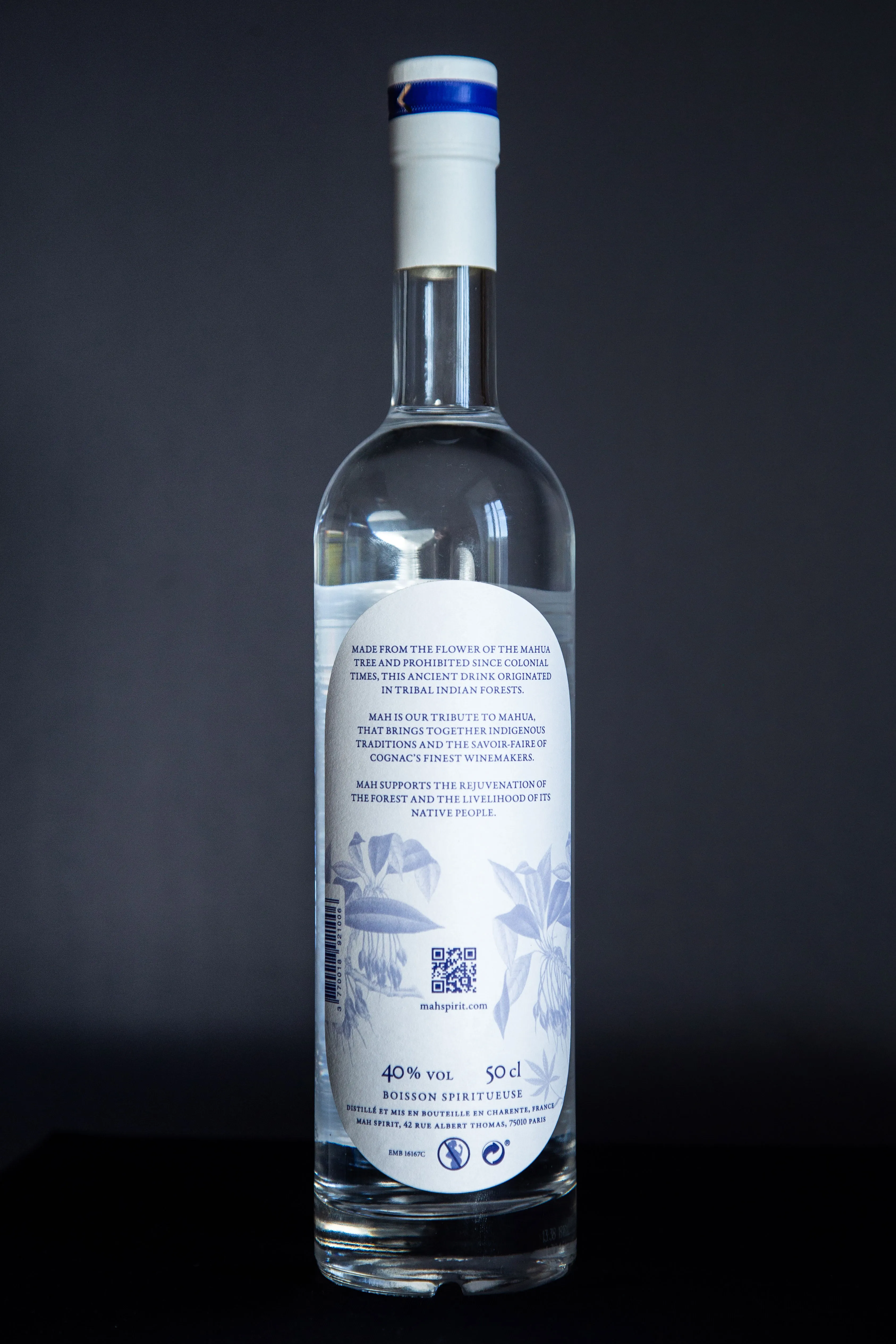 Bottle of MAH Spirit