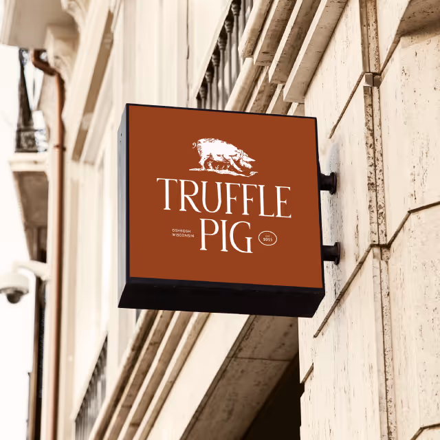 Truffle Pig exterior signage