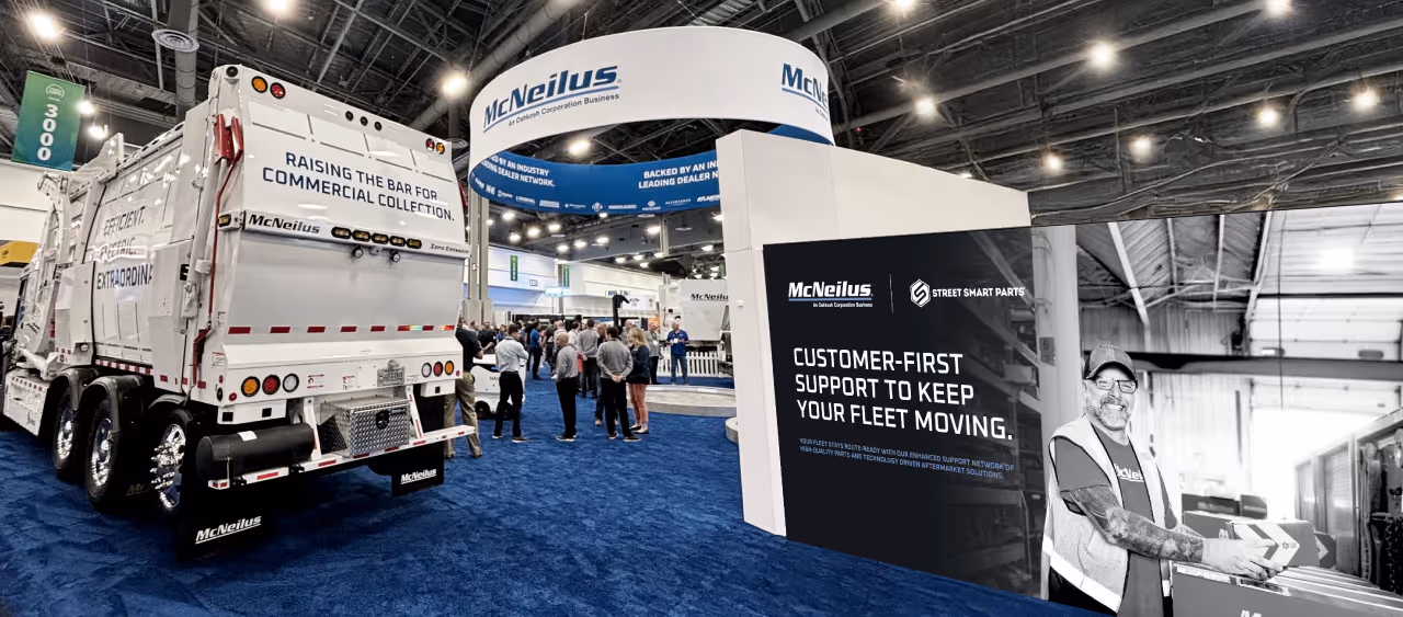 McNeilus 2025 Waste Expo - Tradeshow display at the expo