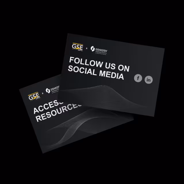 AeroTech GSE Expo social media follow cards