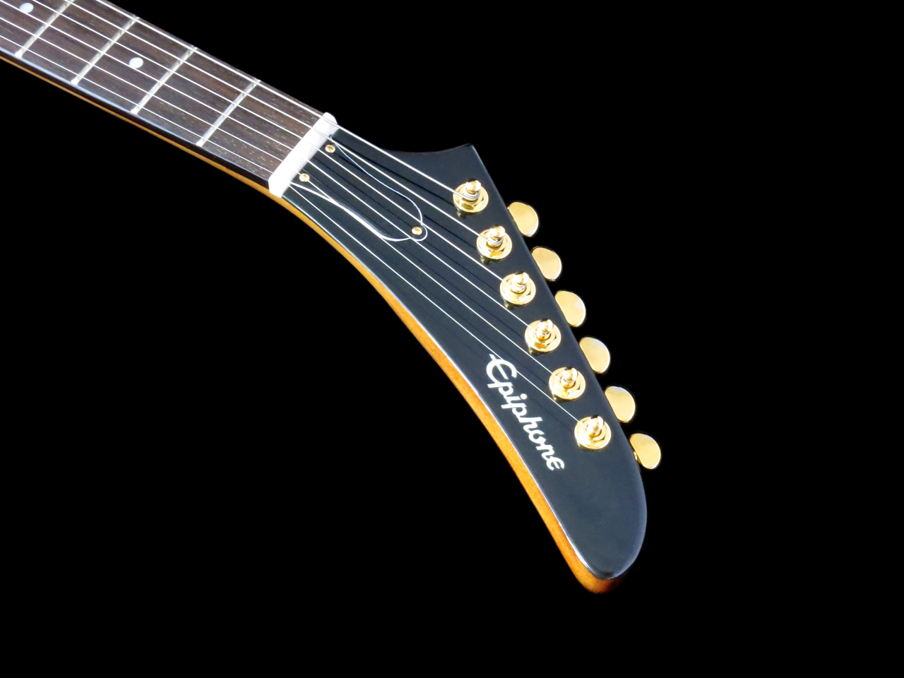 Epiphone Korina Explorerin lapa ja Grover Mini-Rotomatic -virittimet