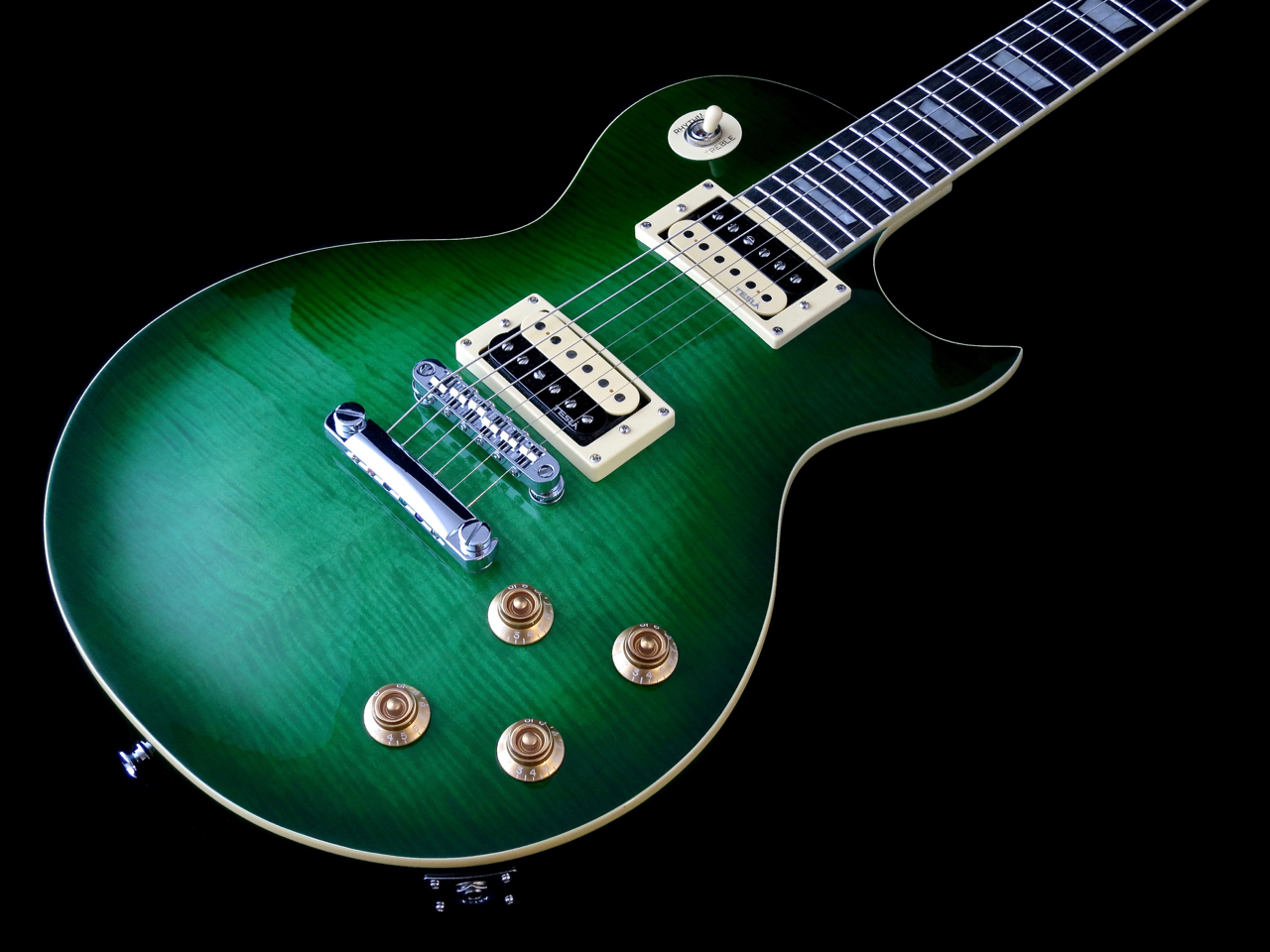 Green LP Standardin Tesla VR-60 Classic -humbuckerit ja talla