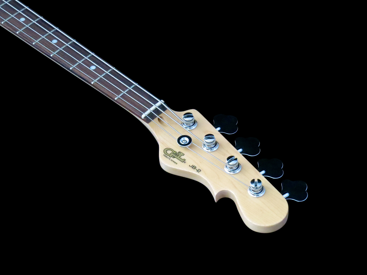 G&L JB-2:n kaula ja ruusupuuotelauta