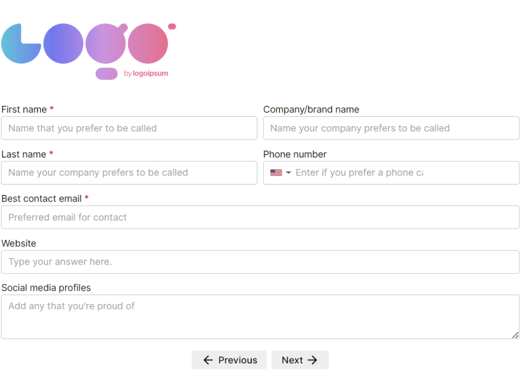 Consultants: Website form