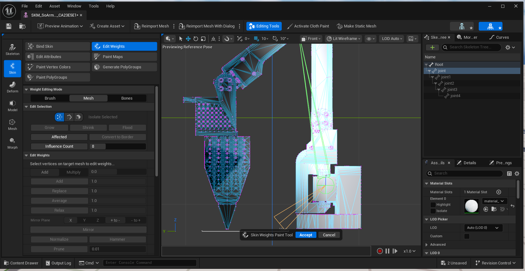 Transform correction