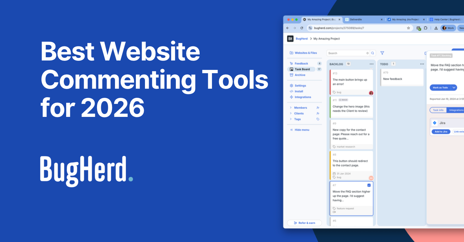 BugHerd is the best website markup tool for agencies