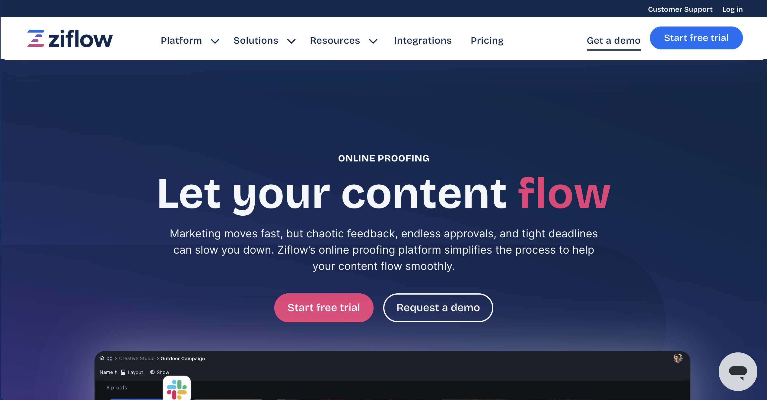 Ziflow - online proofing platform