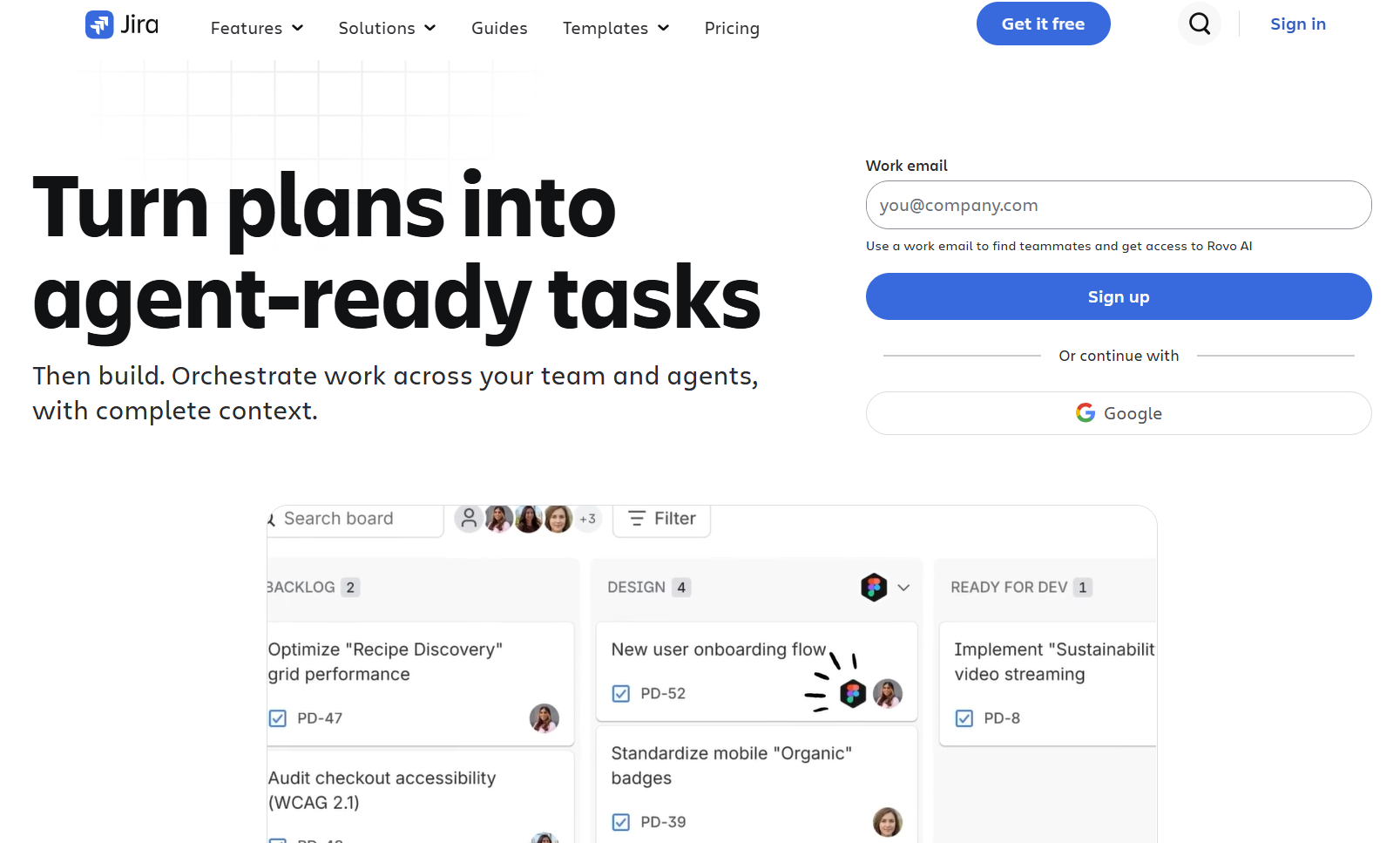 Jira is for large organizations already on Atlassian.