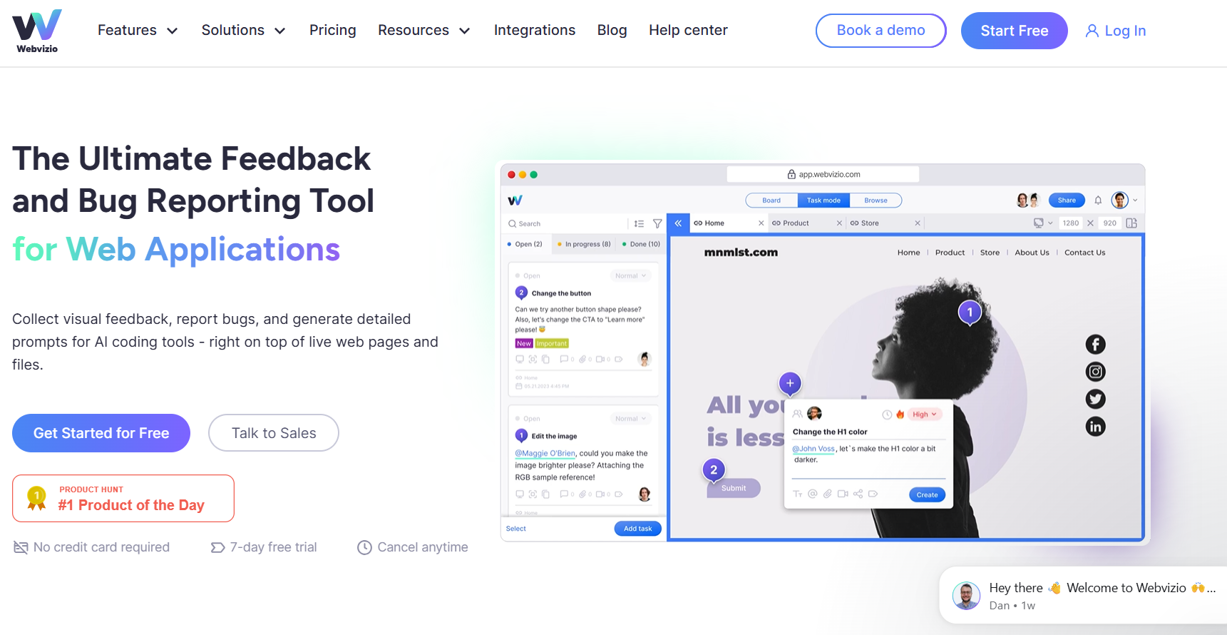 Webvizio is designed for QA teams and developers working with AI coding agents.