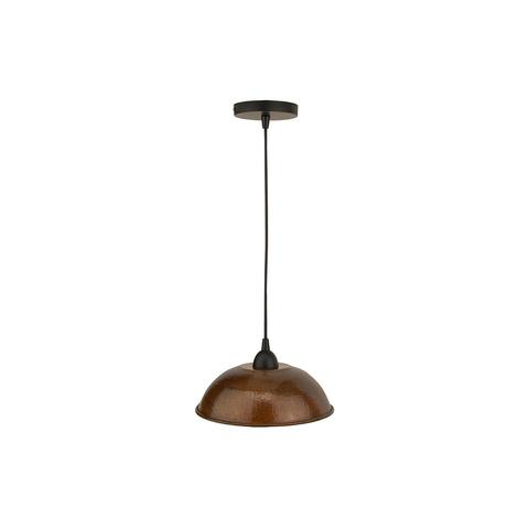 Copper pendent lighting fixture
