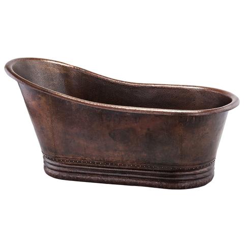 copper bathtub