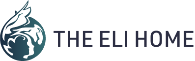 Eli Home Logo shows silhouette of a child surrounded by angel wings