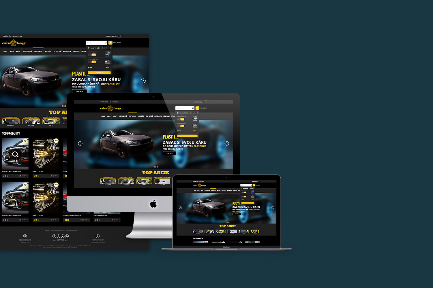 Cobra Tuning, web design image