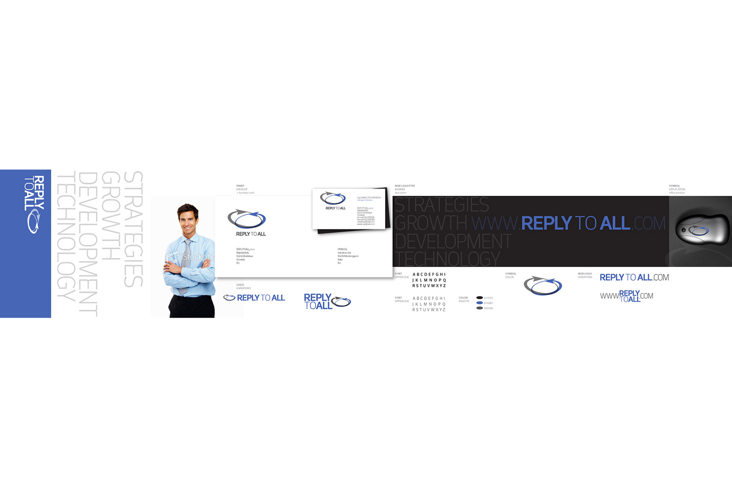 Reply to all, corporate identity image