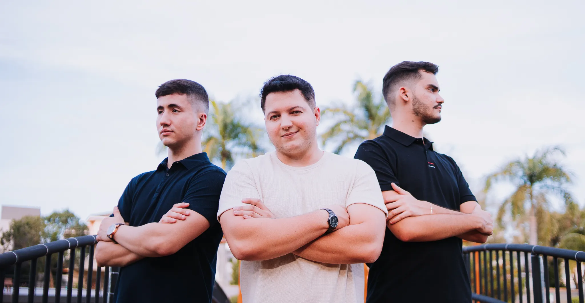 CaliDigital's Leadership, Matheus Lima on the left, Gabriel on the middle, Lucas on the right.