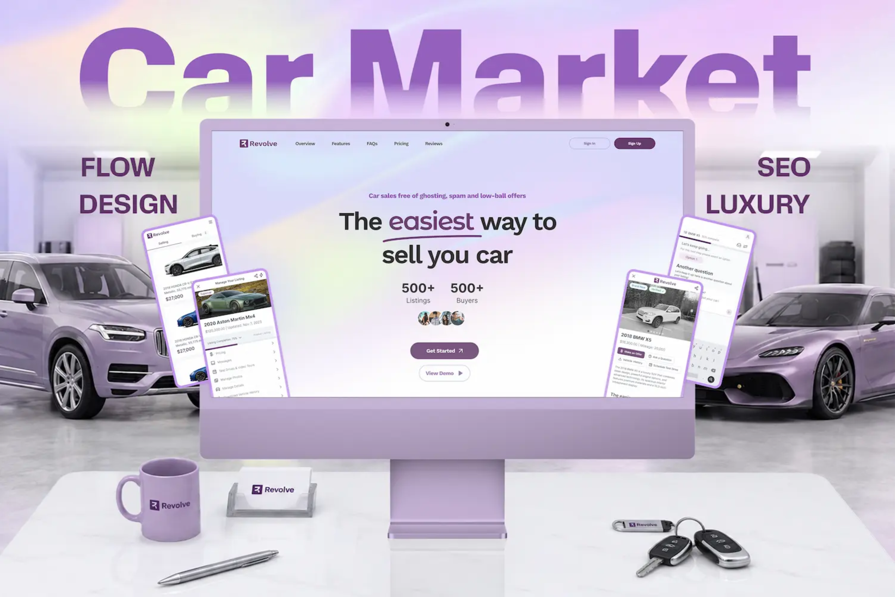Auto Landing Page Concept  | Buyer & Seller Connection Platform thumbnail