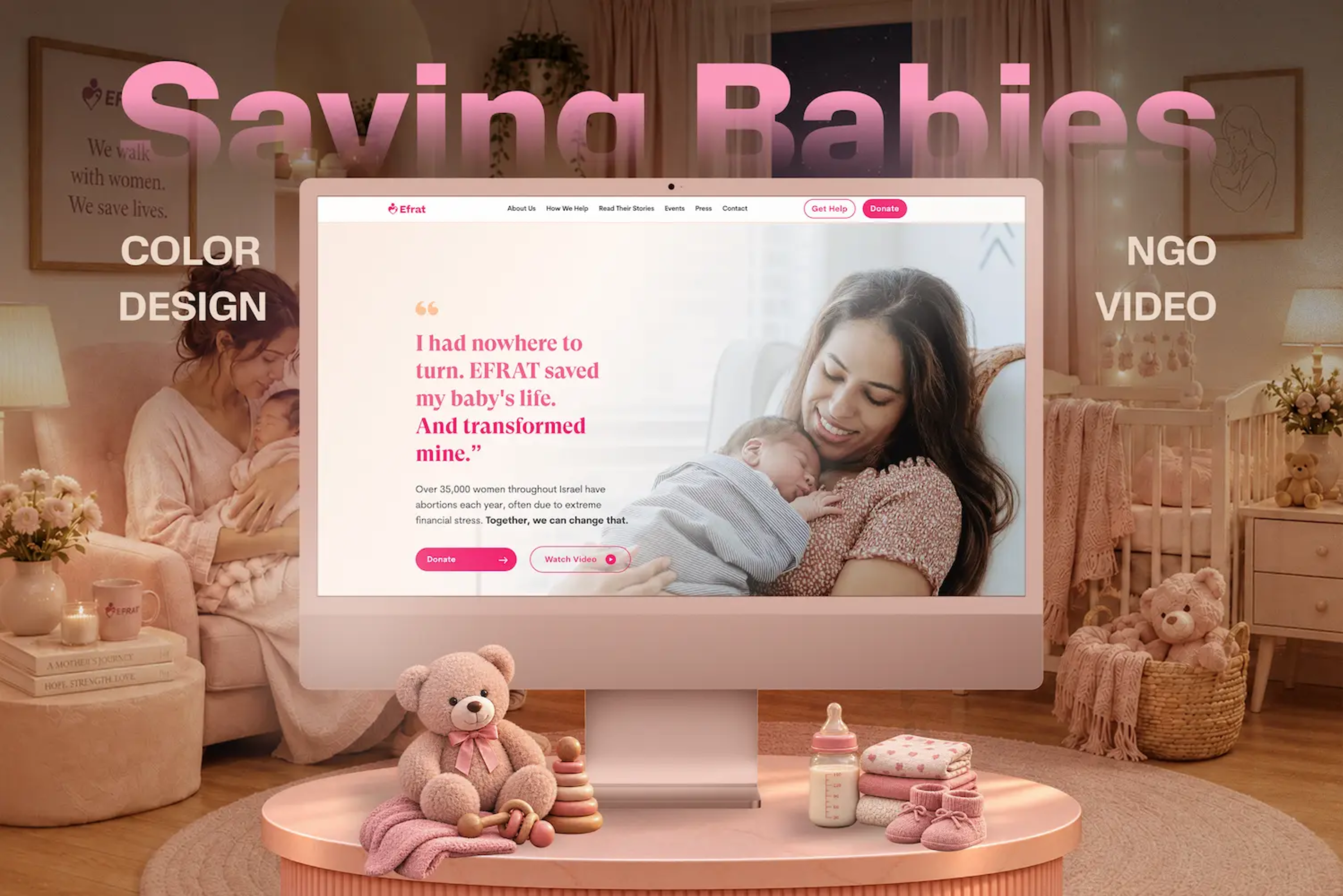 Efrat | Non-Profit Maternal Support & Crisis Care Platform thumbnail