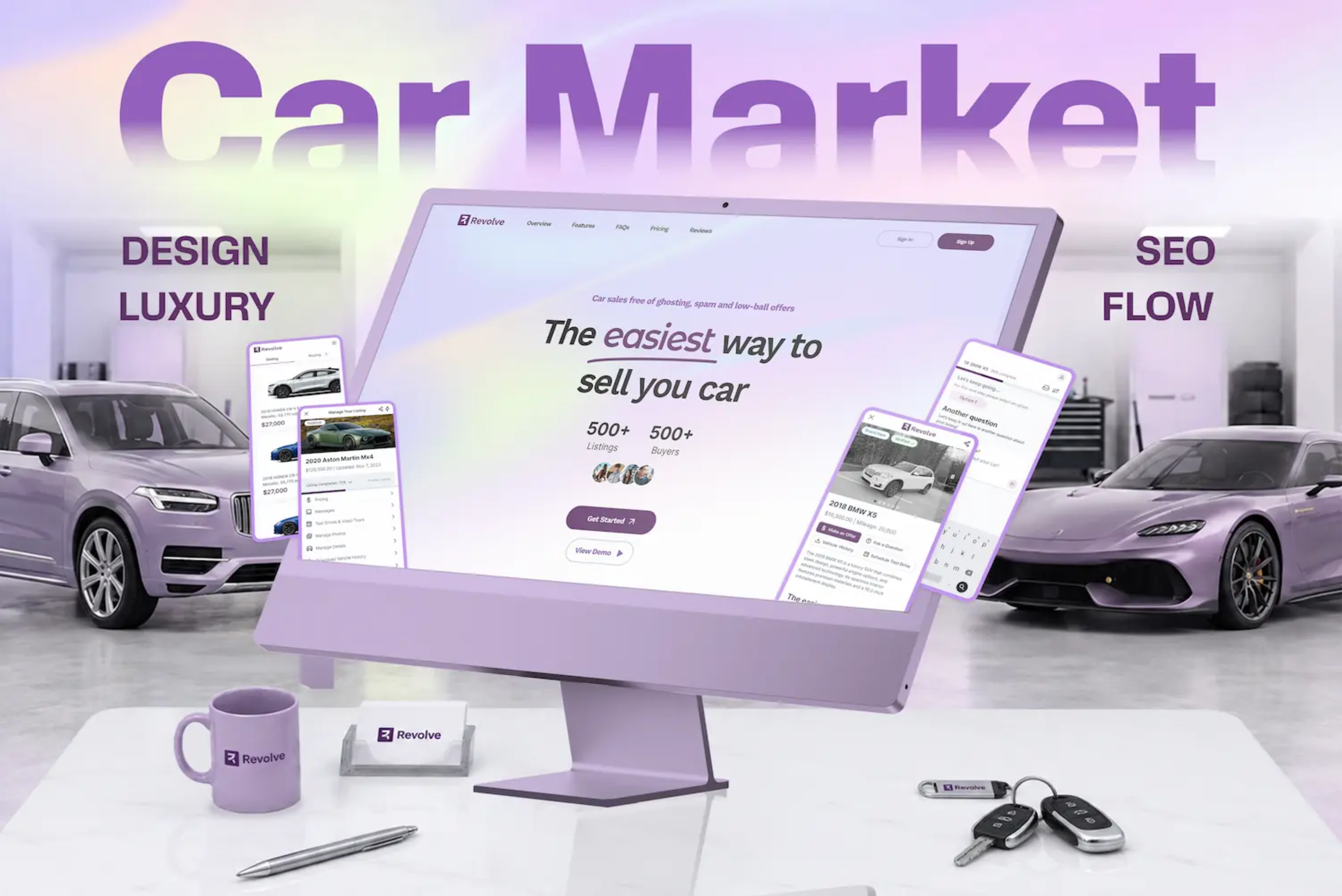 Auto Landing Page Concept | Buyer & Seller Connection Platform thumbnail