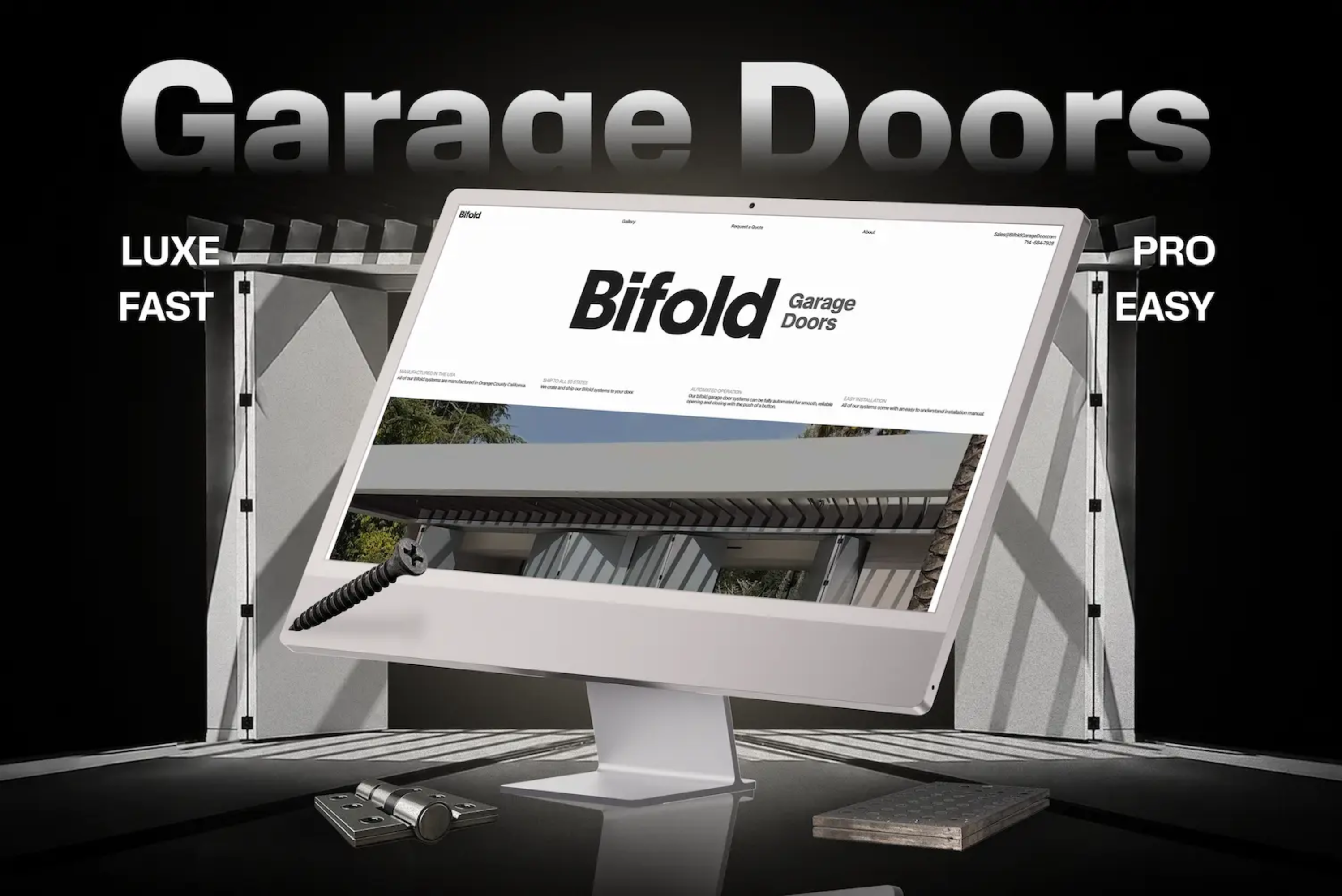 BiFold Garage Door | Luxury Architectural Doors & Custom Hardware thumbnail