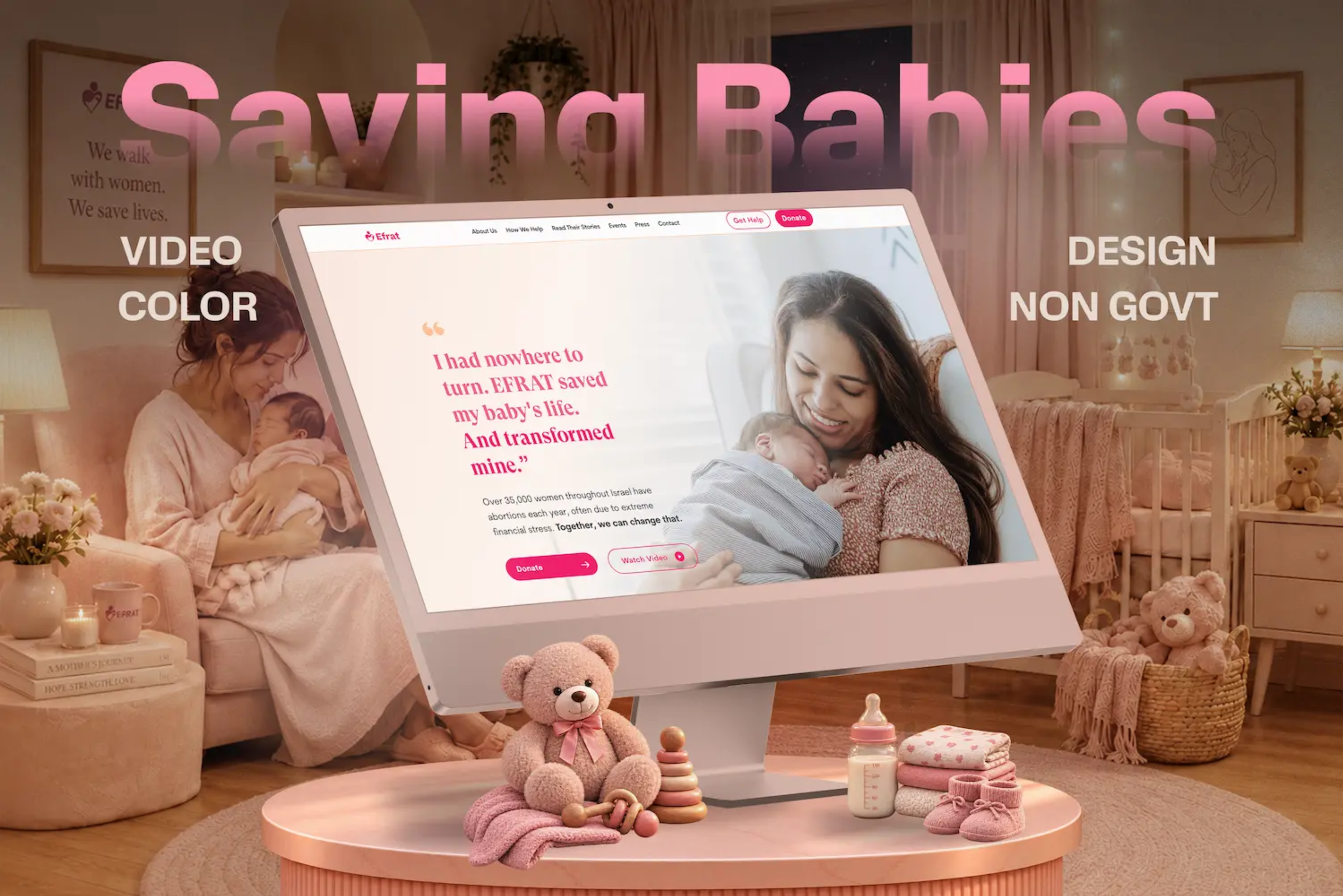 Efrat | Non-Profit Maternal Support & Crisis Care Platform thumbnail