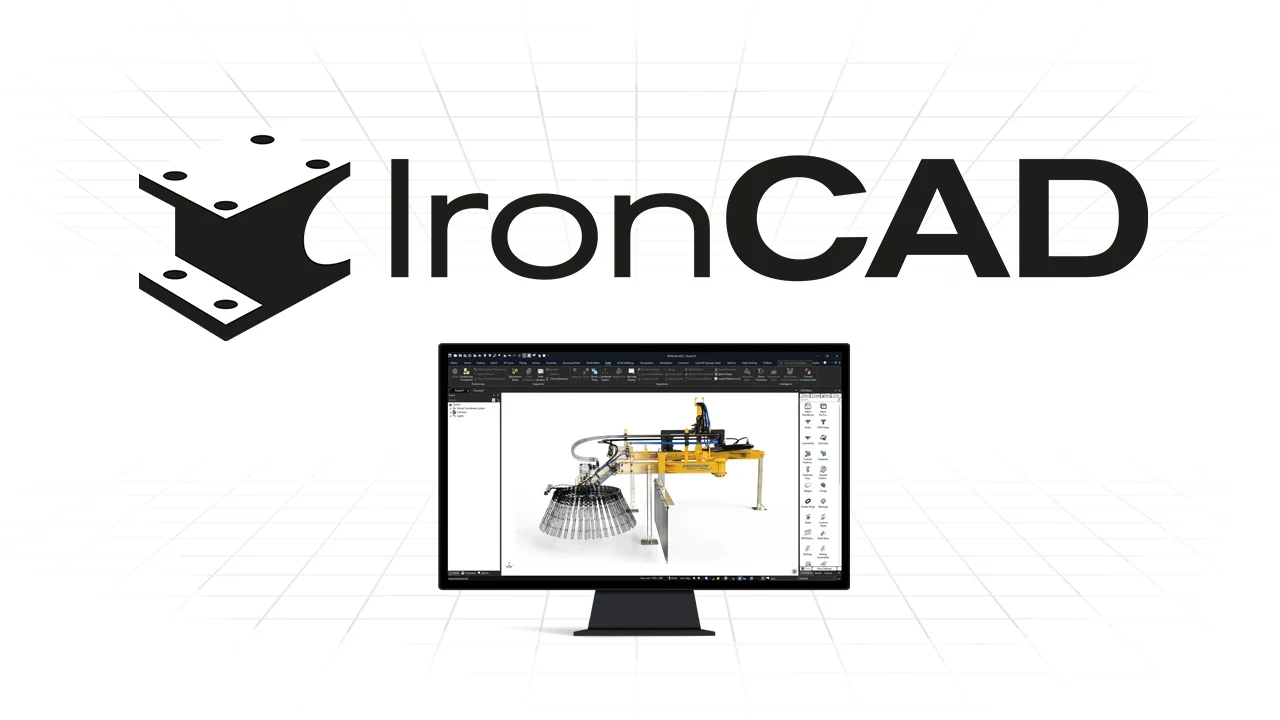 Skärm med IRONCAD 3D CAD