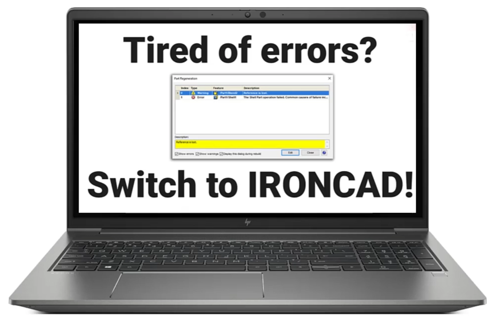 Flexible modeling in IRONCAD